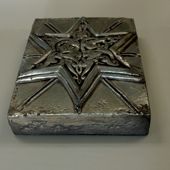 Sid Dickens S-207 Memory-Block tile, silver "Star of Zanzibar" *Rare & Retired* - Picture 4 of 8